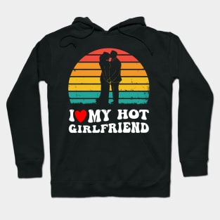 Groovy Vintage I Heart My Hot Girlfriend I Like My Girlfriend GF Hoodie